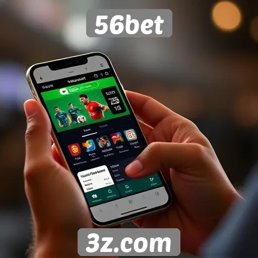 Funcionalidades do aplicativo móvel 56bet